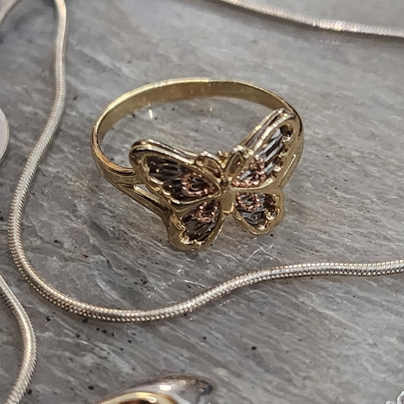 Coleman Butterfly Fine Jewelry 10k 12k 925 Bundle Ring Necklace Bracelet Size OS - Picture 8 of 14